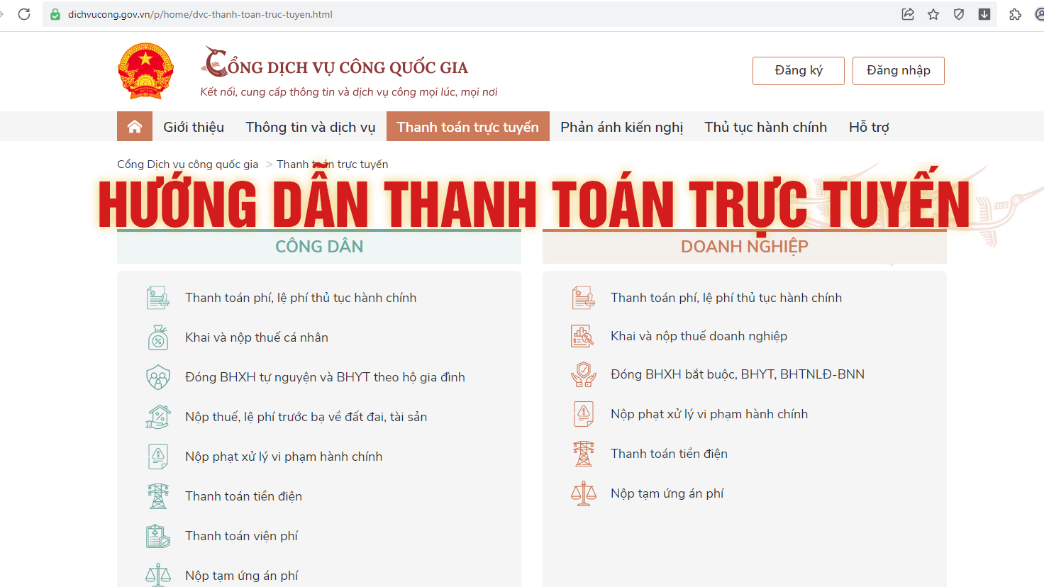 UBND xã Hòa Tiến phổ biến Tài liệu hướng dẫn thanh toán trực tuyến trên Hệ thống thông tin giải quyết TTHC tỉnh Đắk Lắk